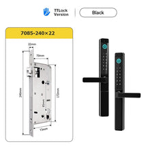 [Smart Grill Door Lock] TTLOCK Smart Door Lock Double Side Outdoor Waterproof Digital Lock with Doorbell Aluminum Door Electronic Lock Fingerprint/Password/IC Card/Key Unlock