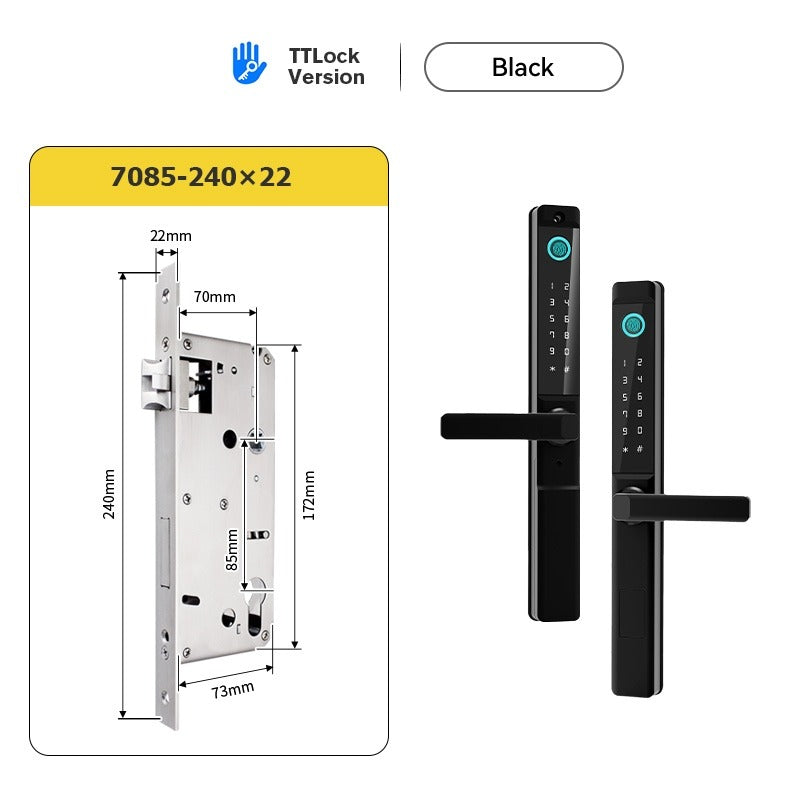 [Smart Grill Door Lock] TTLOCK Smart Door Lock Double Side Outdoor Waterproof Digital Lock with Doorbell Aluminum Door Electronic Lock Fingerprint/Password/IC Card/Key Unlock