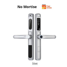 [Doorbell Function] 5 In 1 Tuya Smart Door Lock Waterproof Fingerprint Sliding Door Lock Zinc Alloy Electronic Lock Digital Password Lock For Aluminum Door