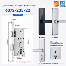 5 In 1 Tuya WiFi Smart Door Lock with Doorbell APP Remote Unlock Fingerprint Digital Lock Tombol Pintu Bilik Password Electronic Lock for Home Wooden Door