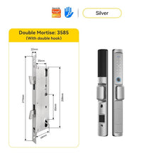 Tuya/TTLOCK Waterproof Smart Door Lock Anti Theft Zinc Alloy Sliding Door Lock with Short Handle Semi-Automatic Fingerprint Digital Lock For Aluminum Door