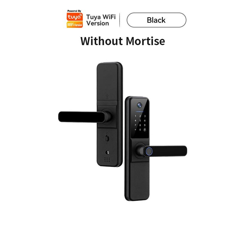 Tuya Smart Lock With Security Camera App Remote Unlock 5 In 1 Digital Lock With Doorbell For Home Fingerprint Password IC Card Key Unlock