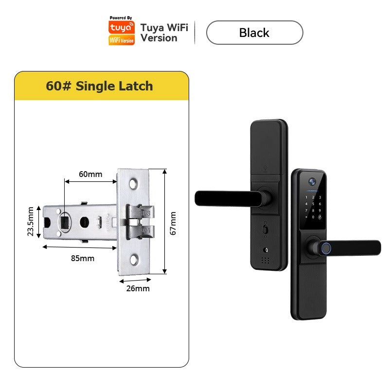 Tuya Smart Lock With Security Camera App Remote Unlock 5 In 1 Digital Lock With Doorbell For Home Fingerprint Password IC Card Key Unlock