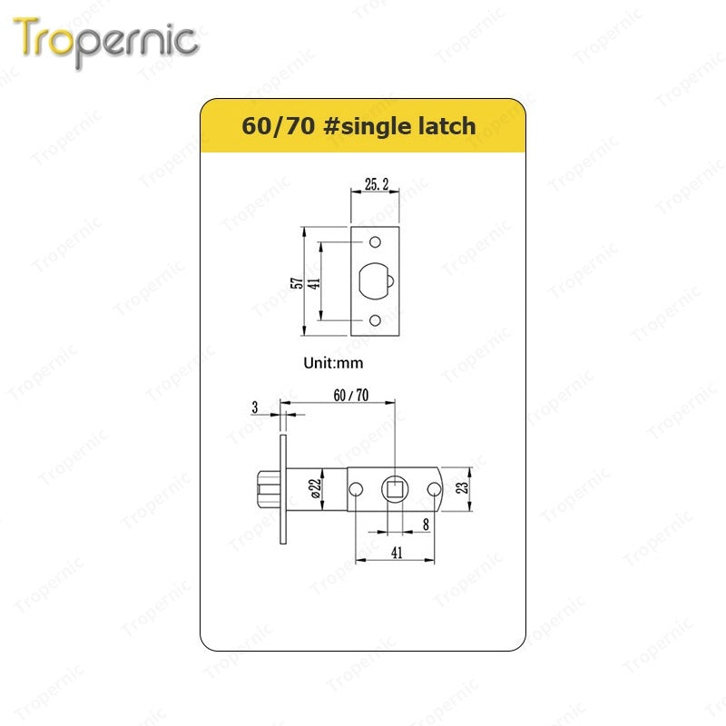 50/72/85 Series Wooden/Metal/Hotel/Glass Fingerprint Combination Electronic Induction Universal Mortise Door Lock
