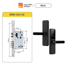Tuya Smart Lock With Security Camera App Remote Unlock 5 In 1 Digital Lock With Doorbell For Home Fingerprint Password IC Card Key Unlock