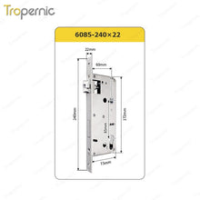 50/72/85 Series Wooden/Metal/Hotel/Glass Fingerprint Combination Electronic Induction Universal Mortise Door Lock