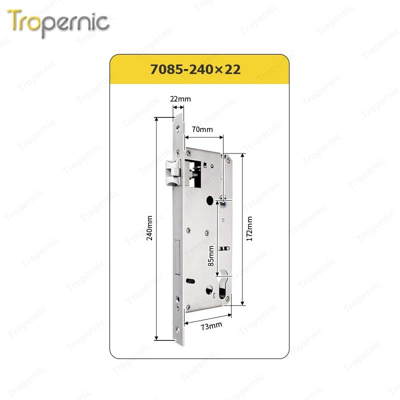 50/72/85 Series Wooden/Metal/Hotel/Glass Fingerprint Combination Electronic Induction Universal Mortise Door Lock