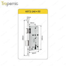 50/72/85 Series Wooden/Metal/Hotel/Glass Fingerprint Combination Electronic Induction Universal Mortise Door Lock