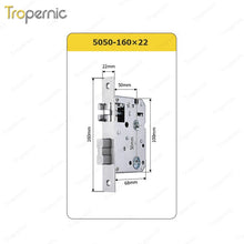 50/72/85 Series Wooden/Metal/Hotel/Glass Fingerprint Combination Electronic Induction Universal Mortise Door Lock