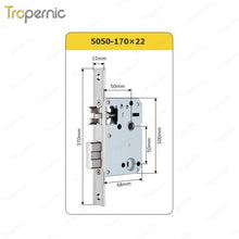 50/72/85 Series Wooden/Metal/Hotel/Glass Fingerprint Combination Electronic Induction Universal Mortise Door Lock