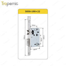 50/72/85 Series Wooden/Metal/Hotel/Glass Fingerprint Combination Electronic Induction Universal Mortise Door Lock