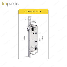 50/72/85 Series Wooden/Metal/Hotel/Glass Fingerprint Combination Electronic Induction Universal Mortise Door Lock