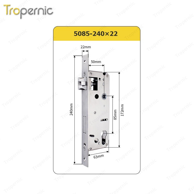 50/72/85 Series Wooden/Metal/Hotel/Glass Fingerprint Combination Electronic Induction Universal Mortise Door Lock