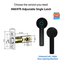 [No Drill] Tuya/TTLOCK Bluetooth Smart Door Lock APP Remote Unlock 5 In 1 Fingerprint Password IC Card Unlock Digital Lock for Wooden Door
