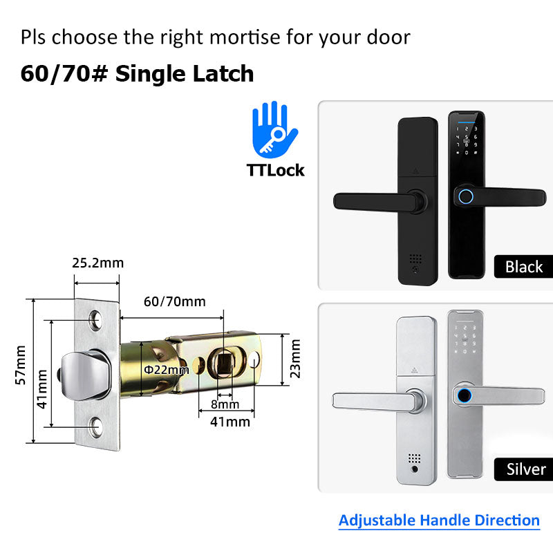 [Ready Stock] 5 In 1 TTLOCK Smart Door Lock Fingerprint Lock Pintu Rumah APP Remote Unlock Password Digital Lock for Woodern Door APP Management Google Home Amazon Alexa