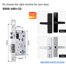 5 In 1 Tuya WiFi Smart Door Lock with Doorbell APP Remote Unlock Fingerprint Digital Lock Tombol Pintu Bilik Password Electronic Lock for Home Wooden Door