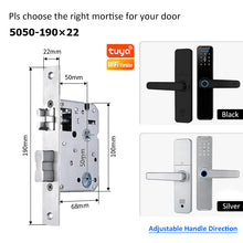 5 In 1 Tuya WiFi Smart Door Lock with Doorbell APP Remote Unlock Fingerprint Digital Lock Tombol Pintu Bilik Password Electronic Lock for Home Wooden Door
