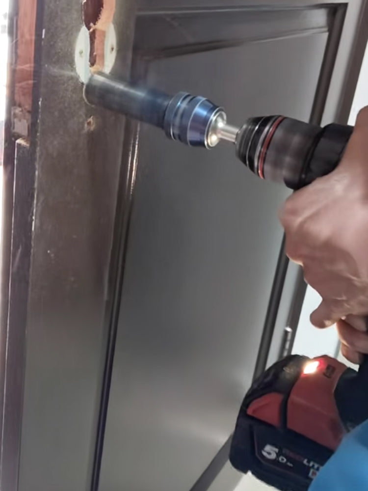 Core drilling for smart lock installation