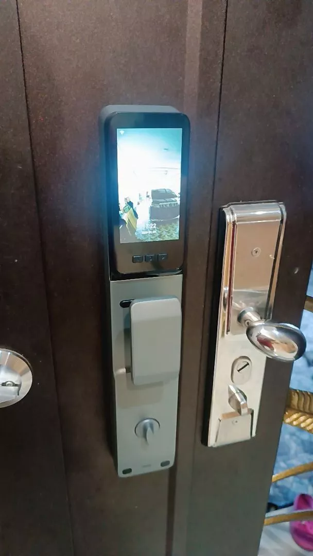 Tropernic video smart lock installed on customer door